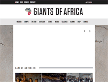Tablet Screenshot of giantsofafrica.org